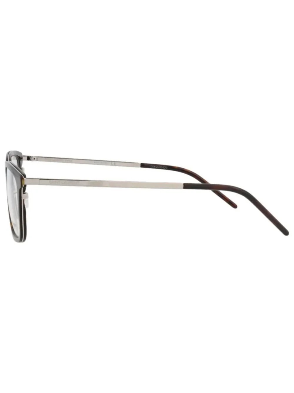 New Saint Laurent Women's Eyeglasses Square Rectangle Metal Frame Unisex Silver